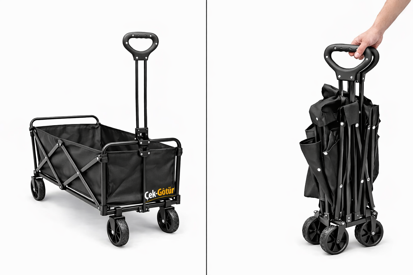Çek-Götür Pro | Katlanabilir Çok Amaçlı Taşıma Arabası