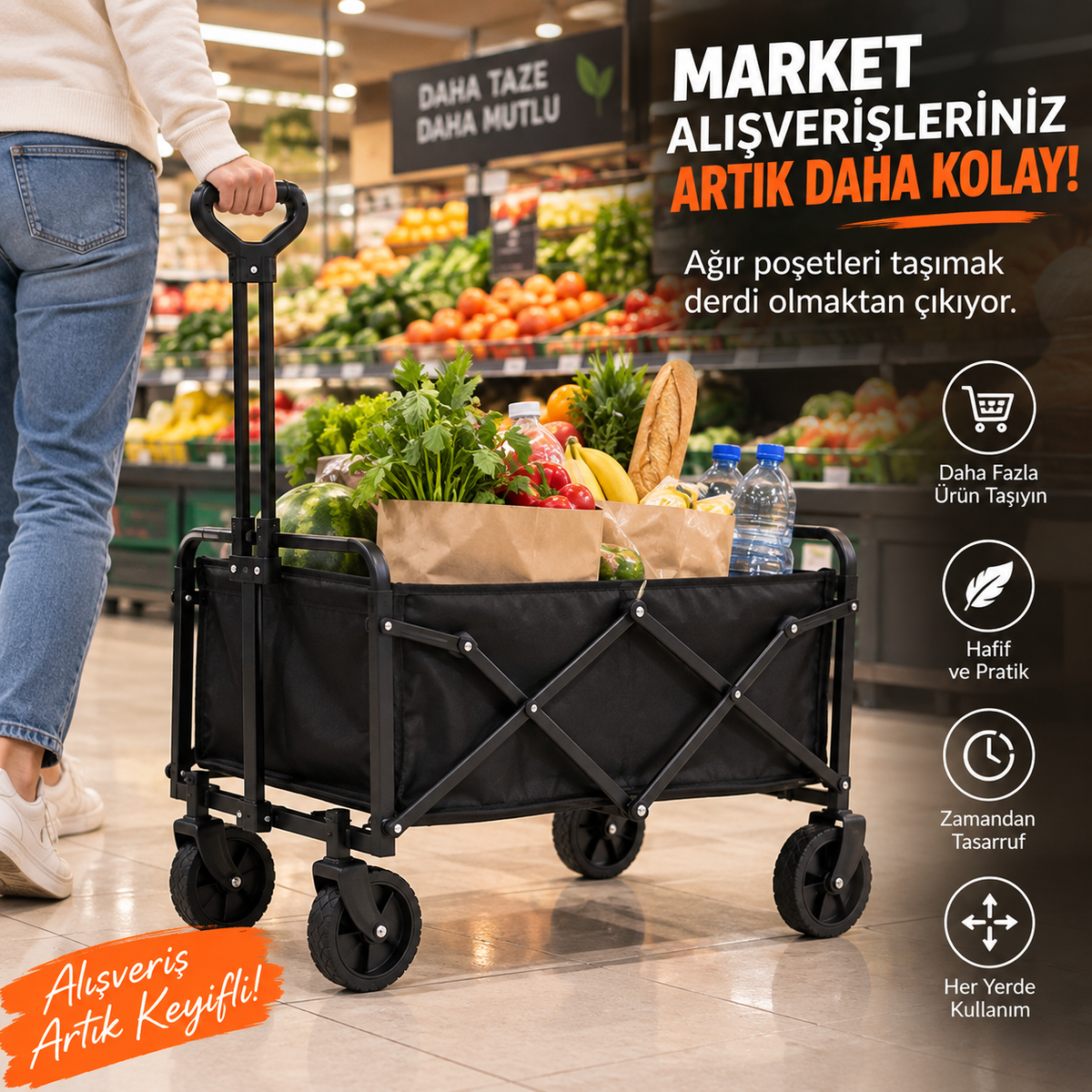 Çek Götür | Katlanabilir Taşıma Arabası