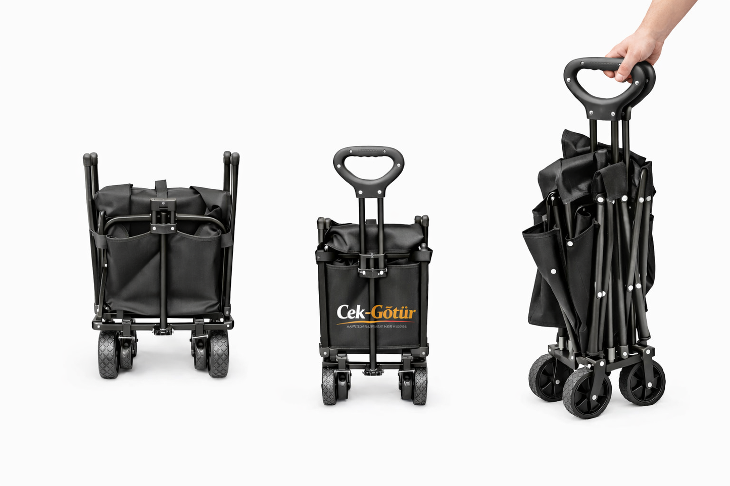 Çek-Götür Pro | Katlanabilir Çok Amaçlı Taşıma Arabası